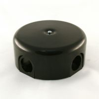 Распределительная коробка 110 мм пластиковая черная "Bironi"