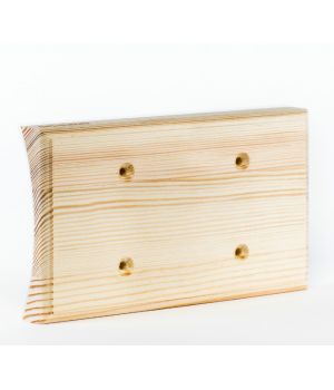 Рамка на оцилиндрованное бревно деревянная на 2 места. Сосна